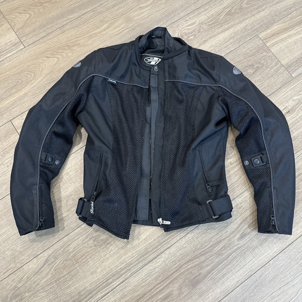 Joe Rocket Womens Velocity Armored Motorcycle Jacket BLACK Small